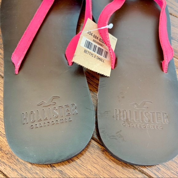 Hollister Shoes Hollister Faux Leather Flip Flops Size Xs 6 7